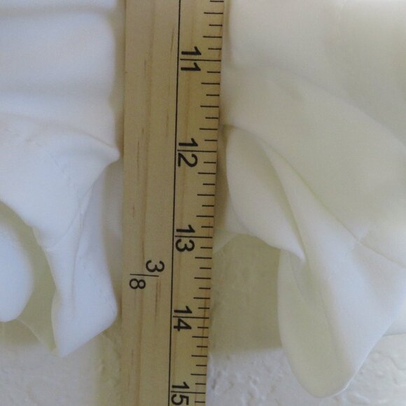 Boohoo* Women's Button Detail Backside Half Zip Wrap Front Ivory Skort~ Size 10 - Picture 9 of 13